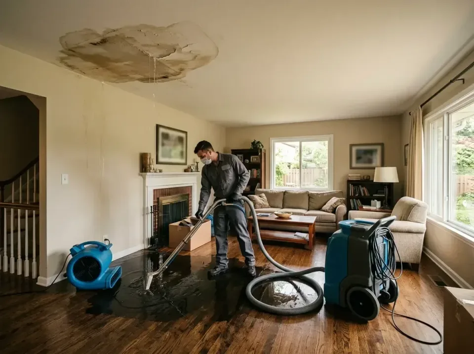 attic-pipe-burst-ceiling-drip-008 — frequently asked questions, Water Damage Restoration & Carpet Care in Desert View Highla…